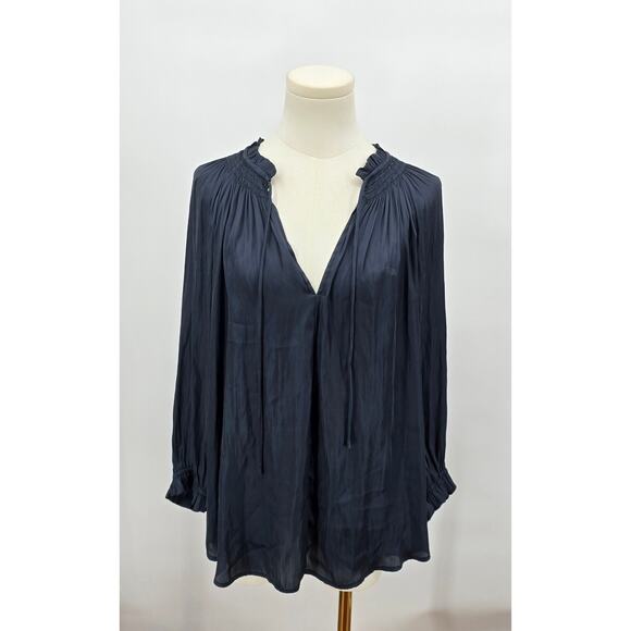 Lucky Brand
Notched Neck Peasant Top - Picture 1 of 5